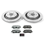 K681226 - : Z26 Street Performance Ceramic Brake Pad and Drilled &amp; Slotted Rotor Kit for PowerStop Image