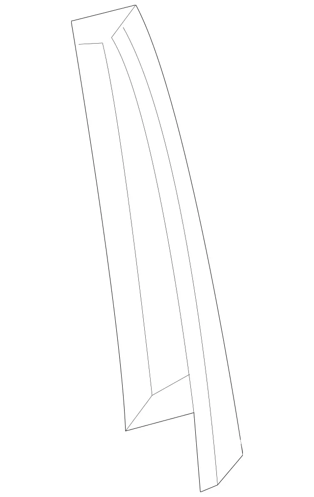 1666900587 - Rear Doors: Trim Molding for Mercedes-Benz: GL350, GL450, GL550, GL63 AMG, GLE300d, GLE350, GLE400, GLE550e, GLE63 AMG, GLS350d, GLS450, GLS550, GLS63 AMG, ML250, ML350, ML400, ML550, ML63 AMG Image image