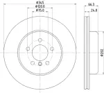 355132831 - : Disc Brake Rotor for Hella Pagid Image