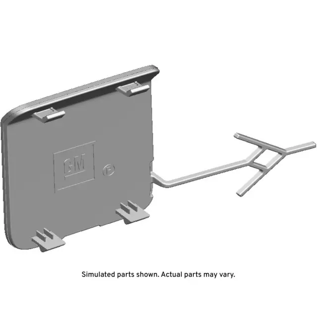 84714679 - : Part# 84714679 Front Bumper Fascia Tow Eye Access Hole Cover for Cadillac: XT4 Image