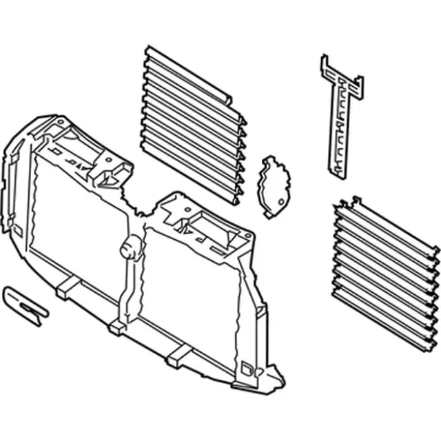 LL7Z8475B - Cooling System: Radiator Shutter Assembly for Lincoln: Navigator Image