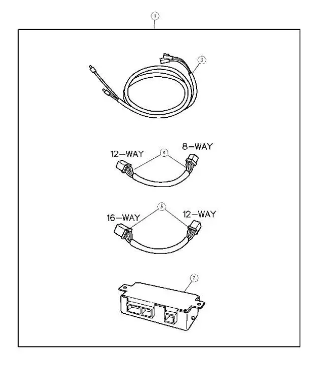 82207564 - Mopar Accessories - Component Parts: Satelite Receiver Install Kit for Mopar Image