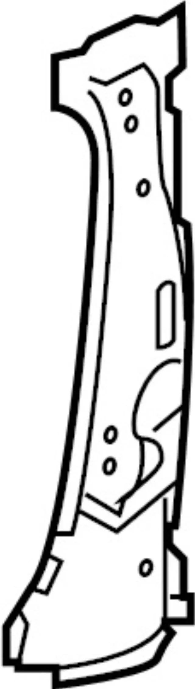 G65705DAME - Body: Outer Center Pillar for INFINITI: QX30 Image