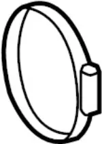 21383HG00C - : Intake Duct Clamp for Infiniti Image
