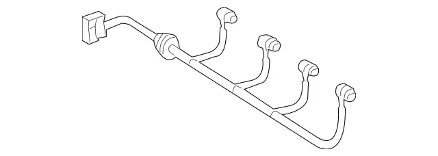 203540010664 - Attachment Parts: Wiring Harness for Mercedes-Benz Image