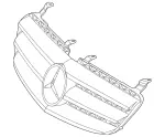 25188015839040 - : Radiator Shell for Mercedes-Benz Image