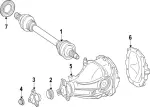 204350071480 - : Remanufactured Rear Axle Differential for Mercedes-Benz Image