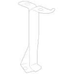 2042300040 - Body: Front Shield Bracket for Mercedes-Benz Image