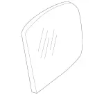 1648105319 - Front Doors: Mirror Glass for Mercedes-Benz: GL320, GL550, ML320, ML350, ML450, ML500, ML550, ML63 AMG Image