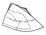 6N7Z13405B - Electrical: Tail Lamp for Mercury: Milan Image