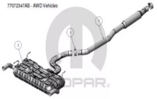 Exhaust - Mopar (77072348AB)