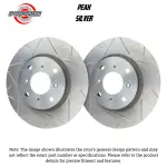 V58303P - : SP Performance, Rotors, Peak Series Slotted, Silver Zinc Coated, Set for SP Performance Image