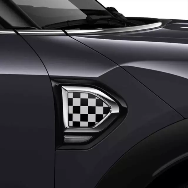 51132413354 - Exterior: Side Scuttles - White/Black Checkered for Mini Image