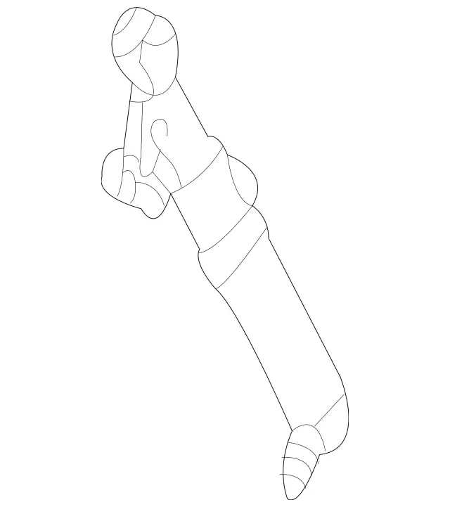 2038600547 - Windshield Washer, Emergency Equipmt: Telescopic Nozzle for Mercedes-Benz: C230, C240, C280, C32 AMG, C320, C350, SLR McLaren Image image