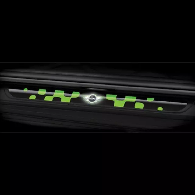 51472360664 - Exterior: Illuminated Door Sills - Vivid Green for Mini Image