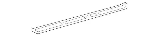 2226805435 - Interior Equipment: Cover Rail for Mercedes-Benz: Maybach S550, Maybach S600, S450, S550, S550e, S600, S63 AMG, S65 AMG Image