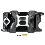 75763 - : RPM Air-Gap Small Block Chrysler Black Intake Manifold for Edelbrock Image