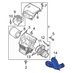 MB3Z9B659T - : Air Tube for Ford Image