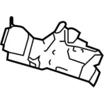 GD9Z54404A42A - : Striker Plate for Lincoln: Continental Image