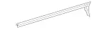 2167200424 - Front Doors: Sealing Rail for Mercedes-Benz: CL550, CL600, CL63 AMG, CL65 AMG Image