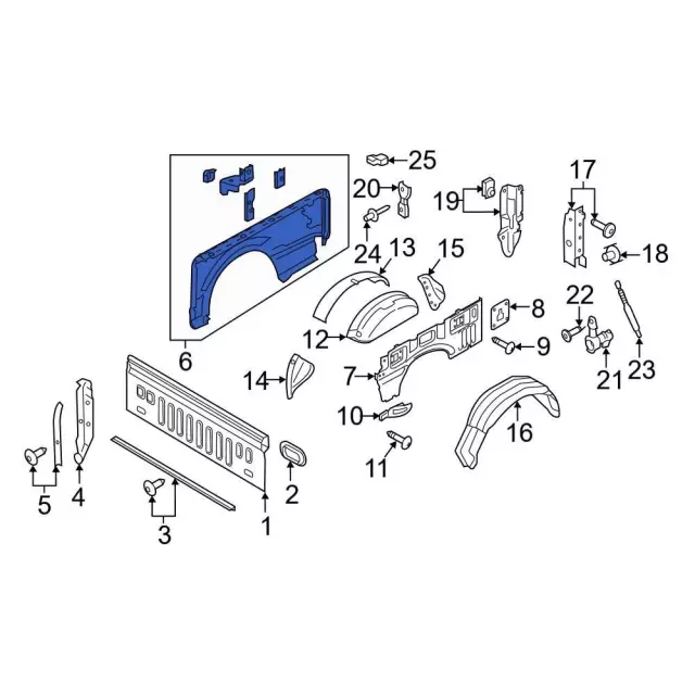 NL3Z9527840B - Body: Side Panel for Ford Image