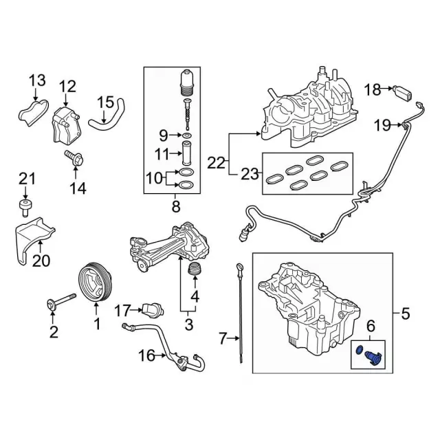 Engine Oil Drain Plug - Ford (ML3Z-6730-B)