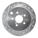63113025L - : DFC Brake Rotor - Drilled and Slotted - Silver for DYNAMIC FRICTION Image