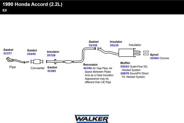 35728 - Exhaust: Exhaust System Hanger Insulator Universal Rubber Length 2.250 Inch for Walker Exhaust Image