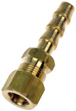 800035 - : Fuel Line Adapter - 3/8 In. Steel  to 3/8 In.(10mm) Nylon Tubing for Dorman Image