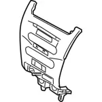 8S4Z5404302BC - Body: Center Bezel for Ford: Focus Image