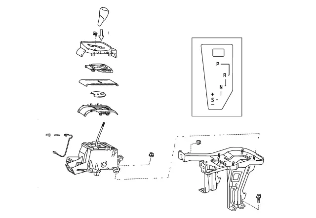 335600E050 - Automatic Transmission: Gear Shift Assembly for Toyota Image