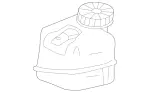 2314300002 - Brakes: Expansion Reservoir for Mercedes-Benz: SL400, SL450, SL550, SL63 AMG, SL65 AMG Image