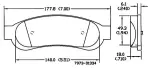 13054234 - : Disc Brake Pad Set for OmniParts Image