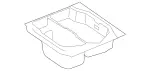 21669008419F28 - Body: Spare Carrier for Mercedes-Benz: CL 550, CL 600, CL 63 AMG&amp;reg;, CL 65 AMG&amp;reg; Image image