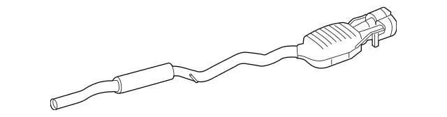 2164903521 - : Exhaust Line for Mercedes-Benz: CL63 AMG Image