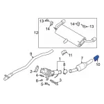 EU2Z5K256D - : Center Pipe Clamp for Ford: Escape | Lincoln: Corsair Image