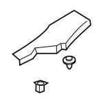 DP5Z5413228LC - Body: Rear Sill Plate for Lincoln: MKZ Image