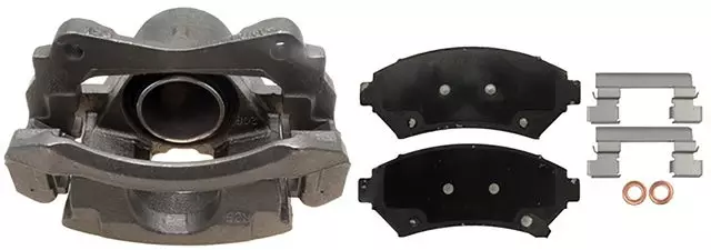 19143750 - : Front Disc Brake Caliper Assembly with Ceramic Pads (Loaded Non-Coated), Remanufactured for GM Image