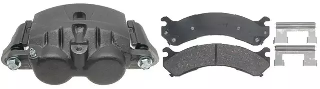 19114350 - : Rear Driver Side Disc Brake Caliper Assembly with Semi-Metallic Pads (Loaded Non-Coated), Remanufactured for GM Image