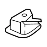 HC3Z19H421B - Body: Side Camera Bracket for Ford: F-250 Super Duty, F-350 Super Duty, F-450 Super Duty Image