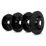 KTFRRSB003765 - : SP Performance Rotors, Double Drilled &amp; Slotted, Black Zinc Coated, Kit for SP Performance Image