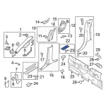 FL3Z1613209AB - Body: Scuff Plate for Ford Image