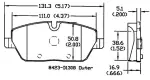 13057199 - : Disc Brake Pad Set for OmniParts Image