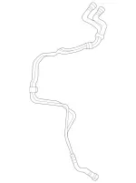 1762002100 - Radiator: Coolant Line for Mercedes-Benz Image