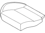 DV6Z5863804AE - Body: Cushion Cover for Ford Image
