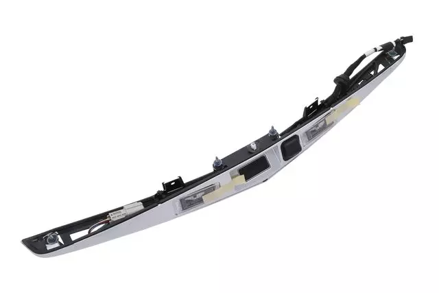 84000677 - : Galvano Silver Rear Closure Center Applique with License Plate Lamp for GM Image