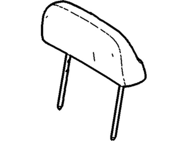 7T4Z78611A08BC - Body: Headrest for Ford: Edge Image