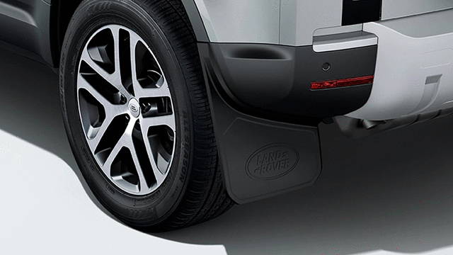 VPLEP0388 - Exterior: Mudflaps - Classic - Rear for Land Rover: Defender 110, Defender 130, Defender 90 Image