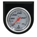 E5242 - : Gauge Console, Water Temp, 2" , 180F, Wht Dial, Blk Panel, 5000 Series for Equus Image
