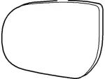 6L8Z17K707B - Body: Mirror Glass for FORD Image